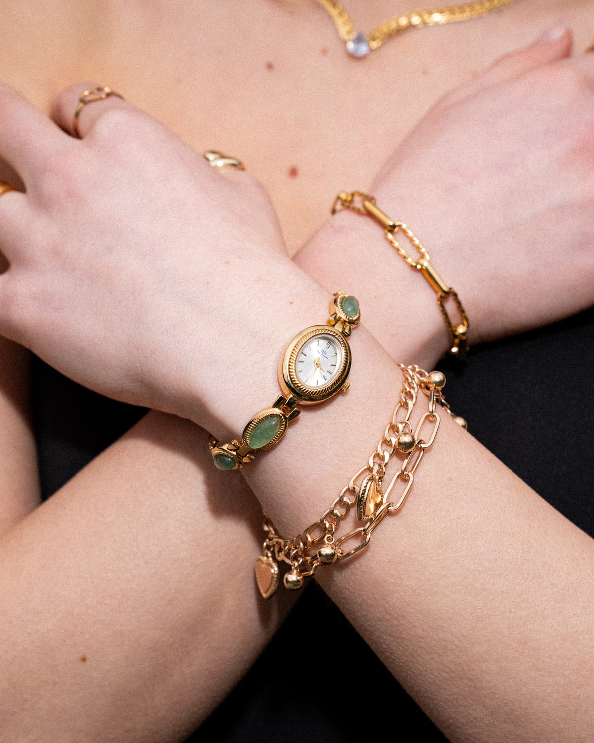 Green Oval Bracelet Watch-Watches-Yiyae-Yiyae