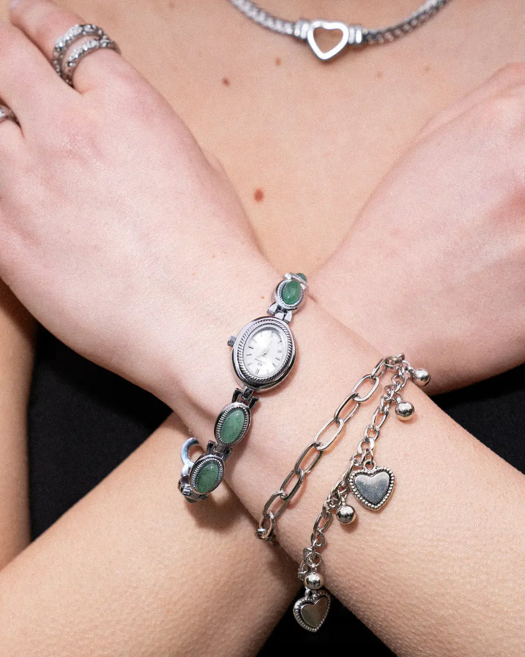 Green Oval Bracelet Watch-Watches-Yiyae-Yiyae