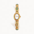 Green Oval Bracelet Watch-Watches-Yiyae-Gold-Yiyae