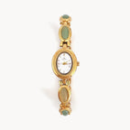 Green Oval Bracelet Watch-Watches-Yiyae-Gold-Yiyae