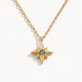 Green Star Pendant Necklace-Necklaces-Yiyae-18K Gold-Yiyae