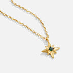 Green Star Pendant Necklace-Necklaces-Yiyae-Yiyae