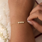 Heart Initial Bracelet-Bracelets-Yiyae-Yiyae
