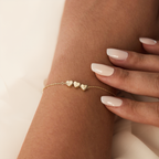 Heart Initial Bracelet-Bracelets-Yiyae-Yiyae