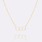 Heart Outline Name Necklace-Necklaces-Yiyae-Yiyae