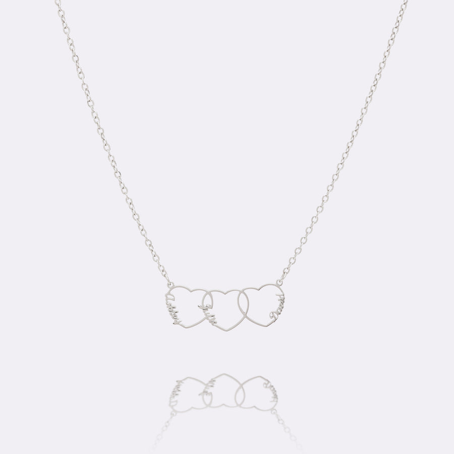 Heart Outline Name Necklace