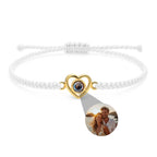 Heart Photo Cord Bracelet-Bracelets-Yiyae-Yiyae