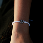 Heart Photo Cord Bracelet-Bracelets-Yiyae-Yiyae