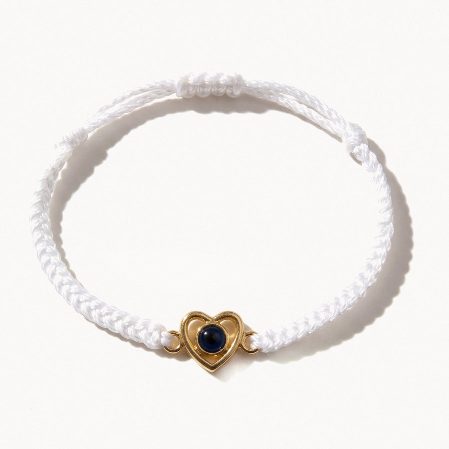 Heart Photo Cord Bracelet