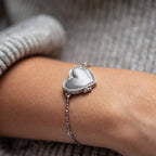 Heart Photo Locket Bracelet-Bracelets-Yiyae-Yiyae
