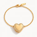 Heart Photo Locket Bracelet-Bracelets-Yiyae-Gold-Yiyae
