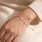 Heart Station Bracelet-Bracelets-Yiyae-Yiyae