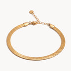 Herringbone Bracelet - Gold - Bracelets - Yiyae