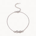 Infinity Link Anklet-Anklets-Yiyae-Silver-Yiyae