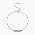 Infinity Link Anklet-Anklets-Yiyae-Silver-Yiyae