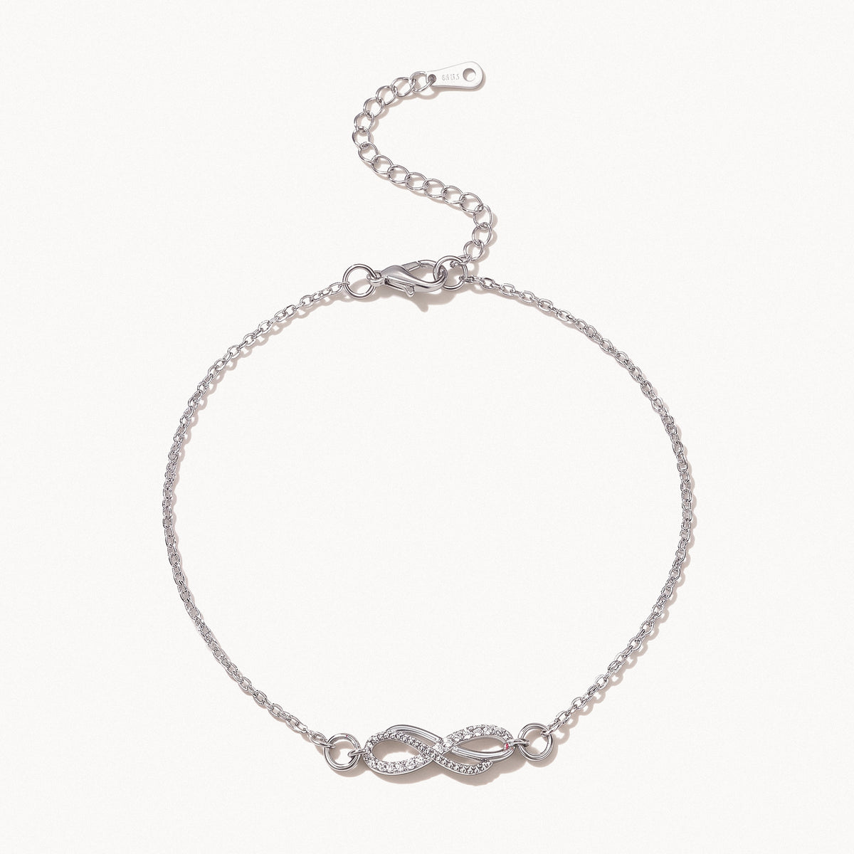 Infinity Link Anklet-Anklets-Yiyae-Silver-Yiyae