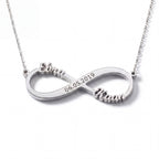 Infinity Name Necklace-Necklaces-Yiyae-Silver-Yiyae