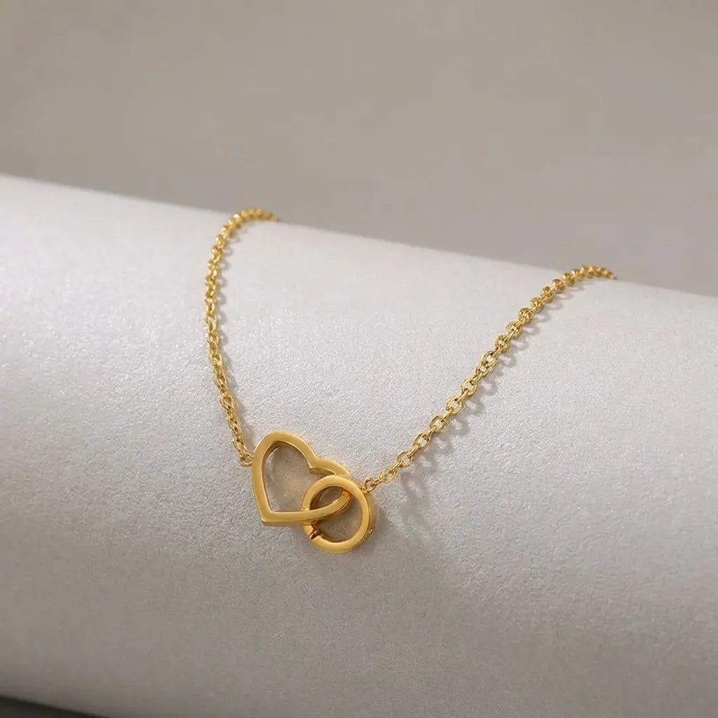 Interlocking Heart Anklet-Anklets-Yiyae-Yiyae