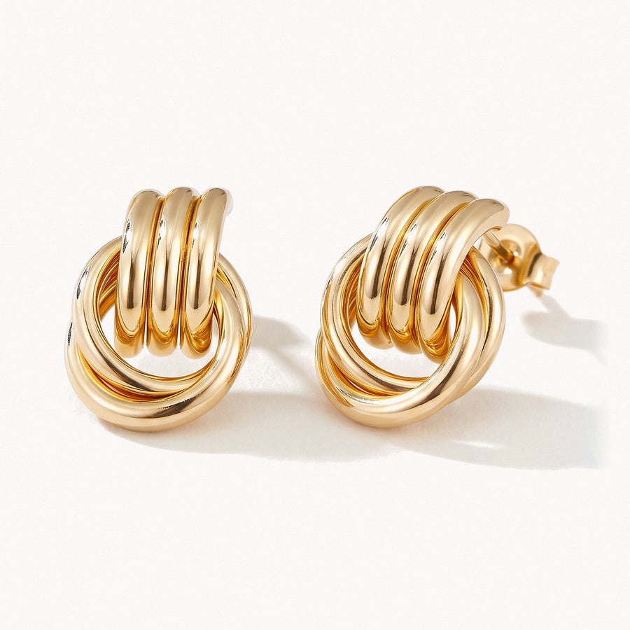 Interlocking Hoop Earrings