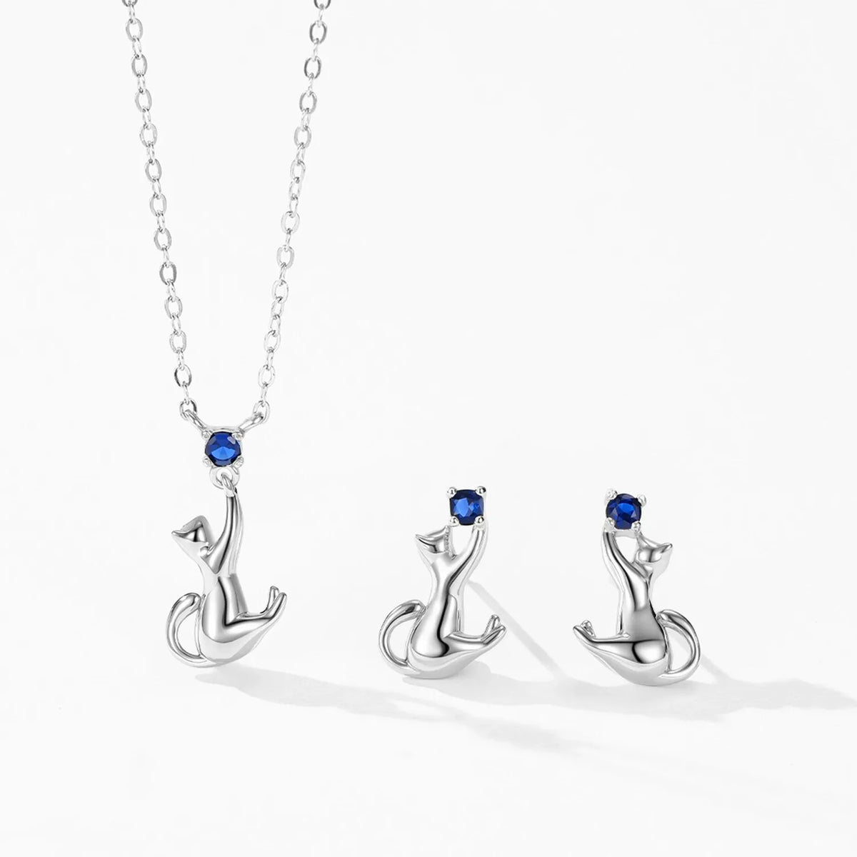 Kitten Charm Necklace-Necklaces-Yiyae-Yiyae