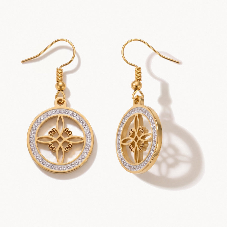 Knot Medallion Earrings