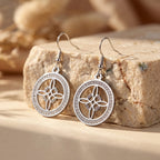 Knot Medallion Earrings-Earrings-Yiyae-Silver-Yiyae