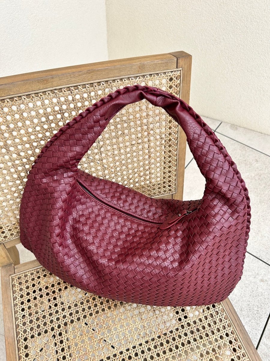 Large Woven Hobo Bag-Bags-Yiyae-Yiyae