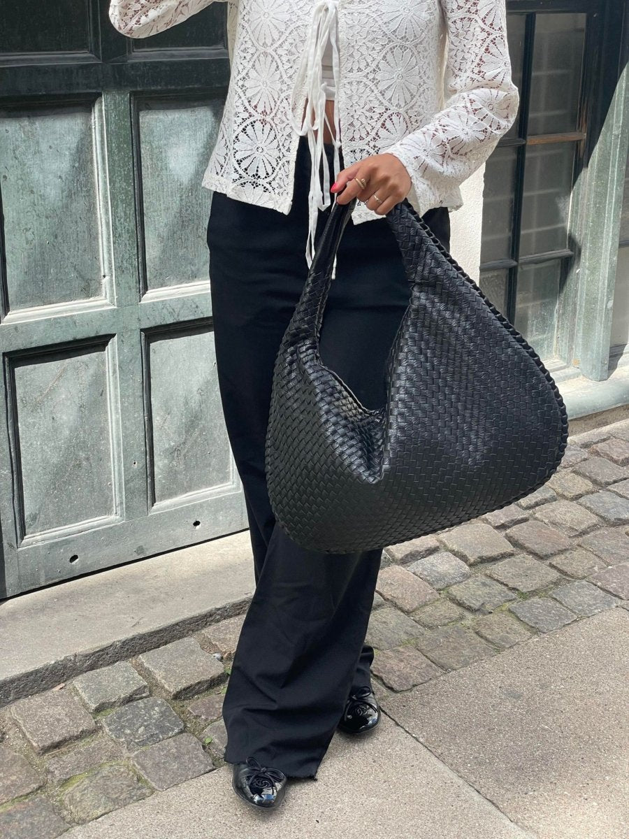 Large Woven Hobo Bag-Bags-Yiyae-Yiyae