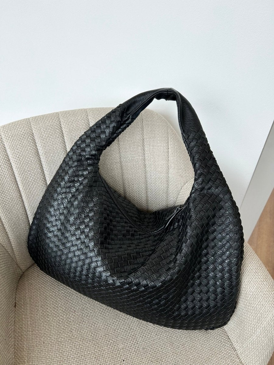 Large Woven Hobo Bag-Bags-Yiyae-Yiyae