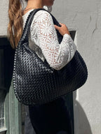 Large Woven Hobo Bag-Bags-Yiyae-Yiyae