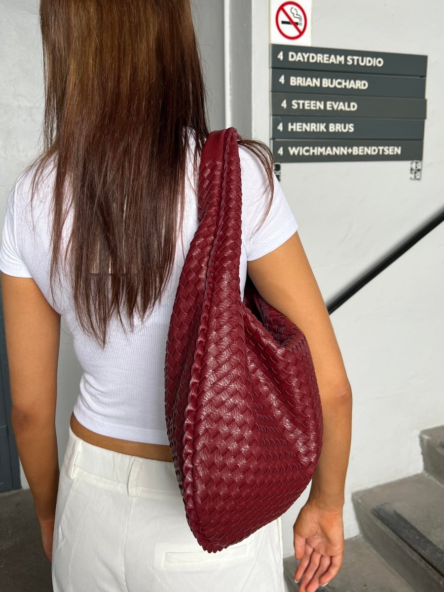 Large Woven Hobo Bag-Bags-Yiyae-Yiyae