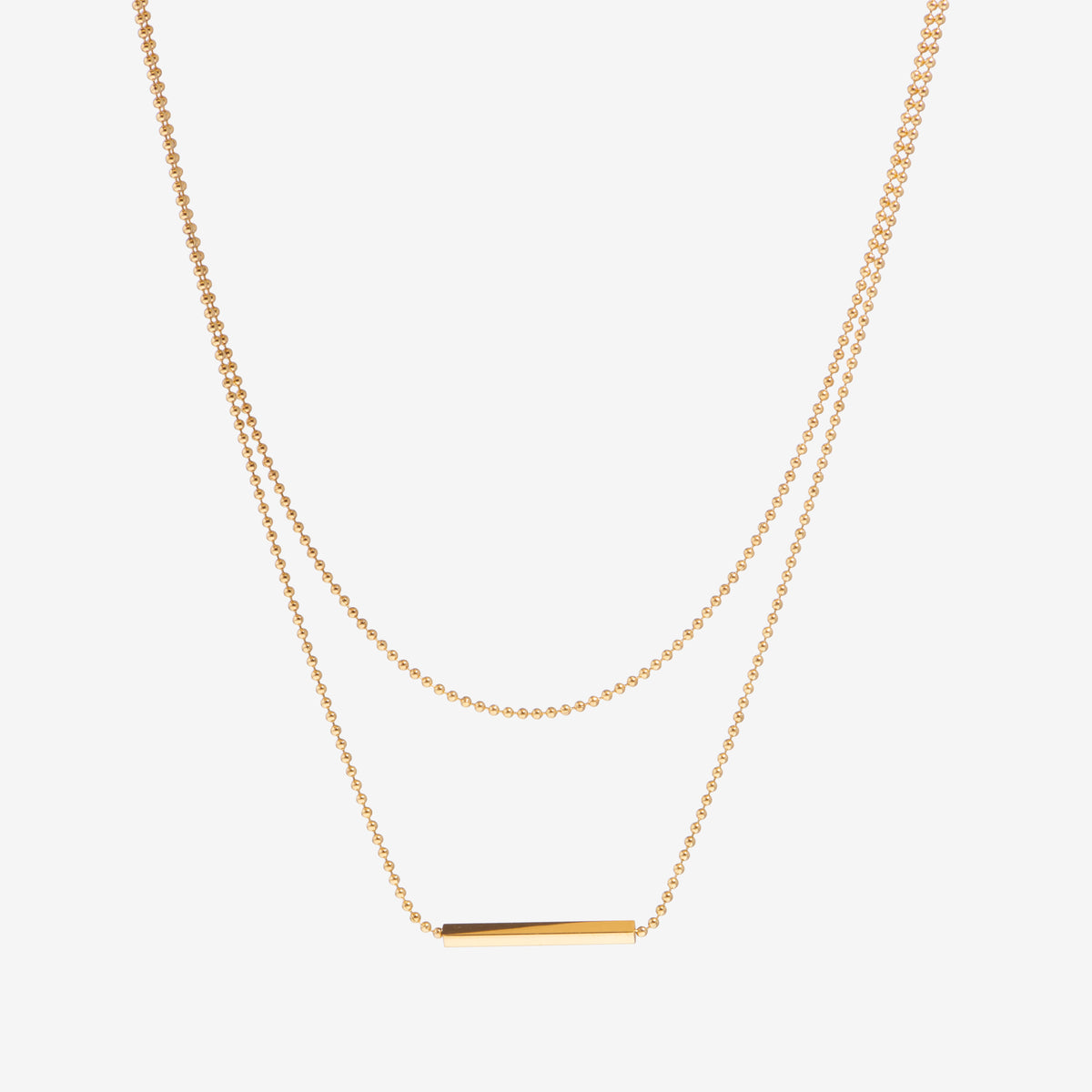 Layered Bar Necklace-Necklaces-Yiyae-Yiyae