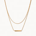 Layered Bar Necklace-Necklaces-Yiyae-Gold-Yiyae