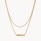Layered Bar Necklace-Necklaces-Yiyae-Gold-Yiyae