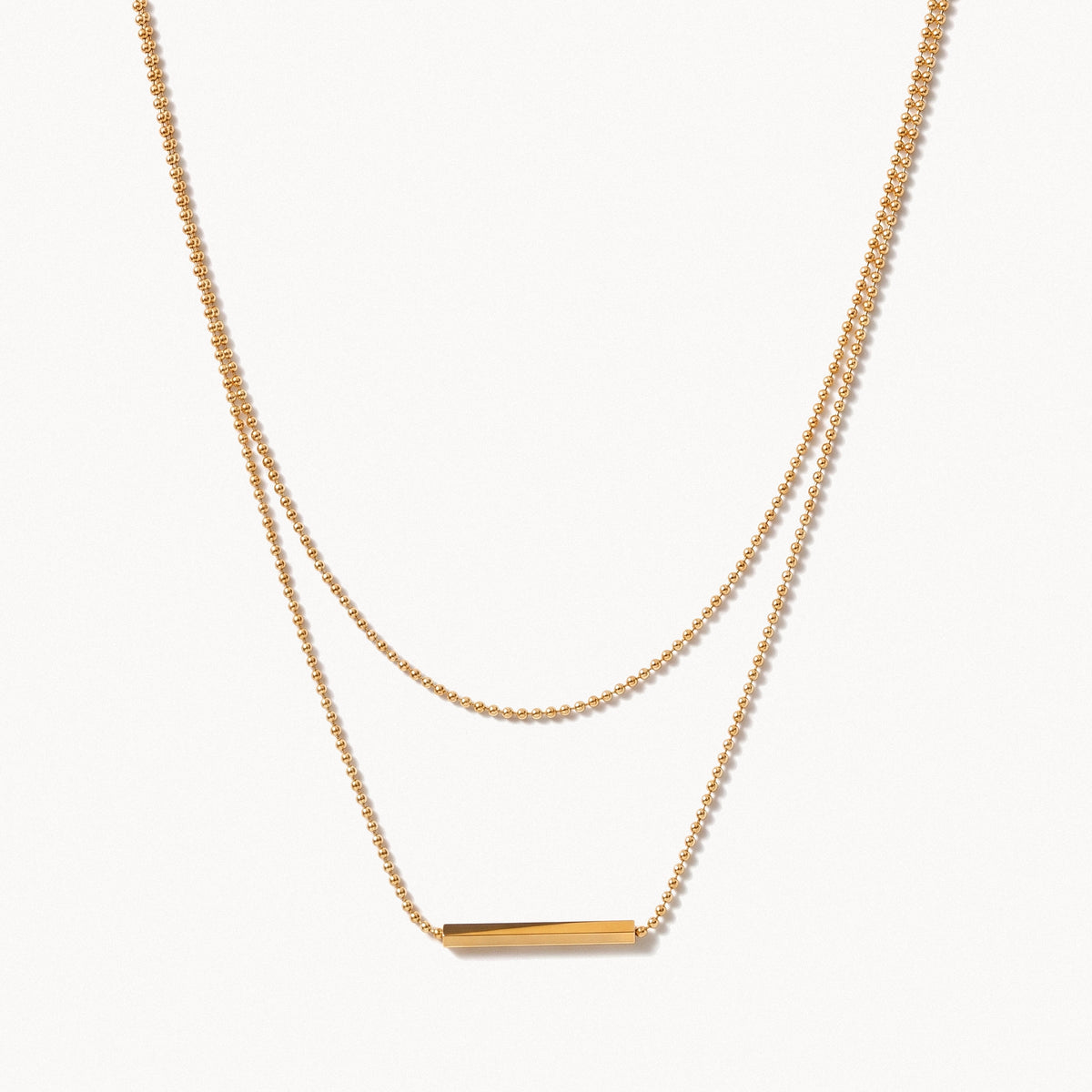 Layered Bar Necklace-Necklaces-Yiyae-Gold-Yiyae
