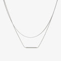 Layered Bar Necklace-Necklaces-Yiyae-Silver-Yiyae