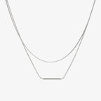 Layered Bar Necklace-Necklaces-Yiyae-Silver-Yiyae