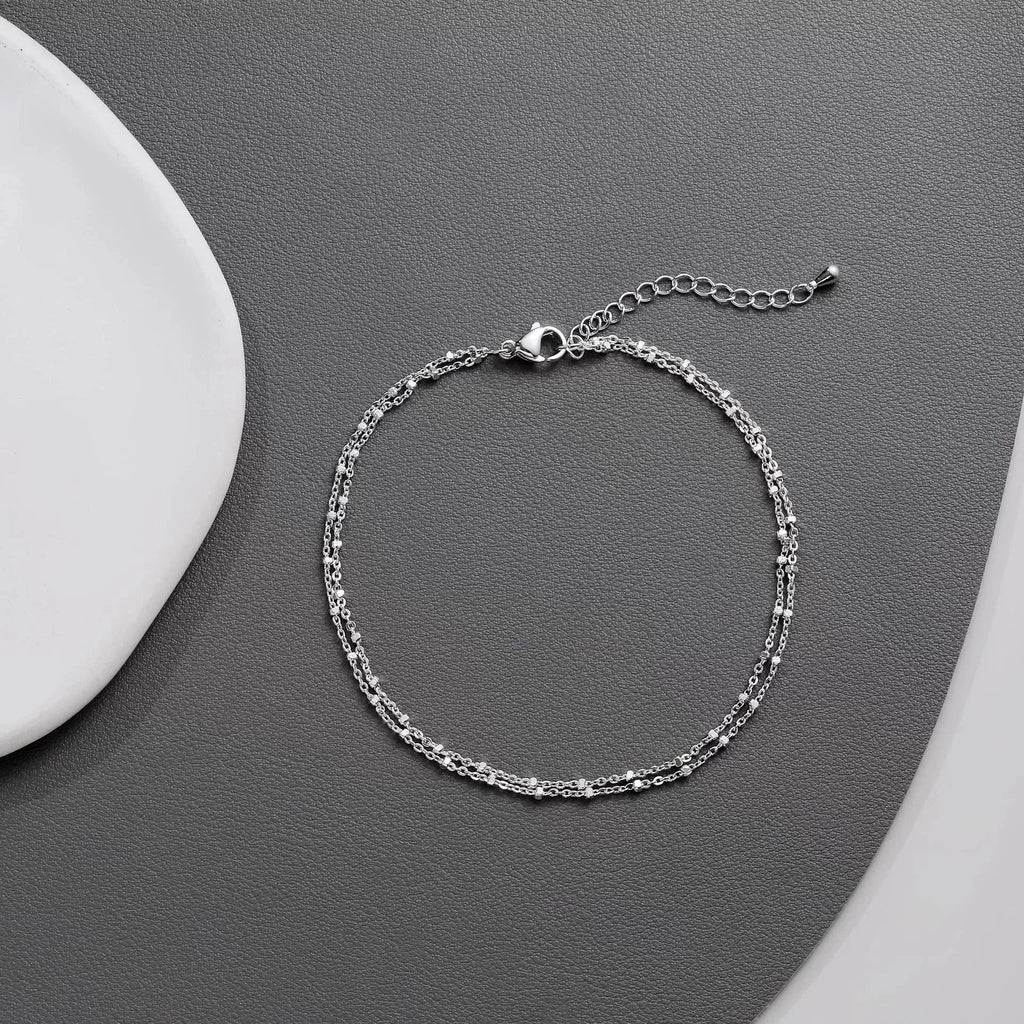 Layered Chain Anklet-Anklets-Yiyae-Yiyae