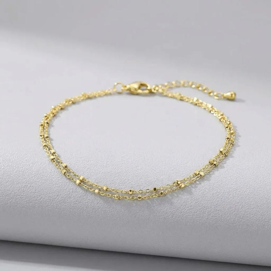 Layered Chain Anklet