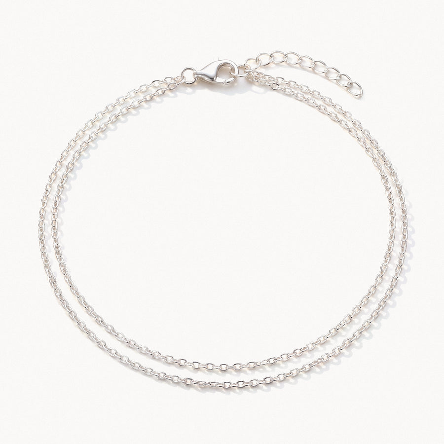Layered Chain Anklet