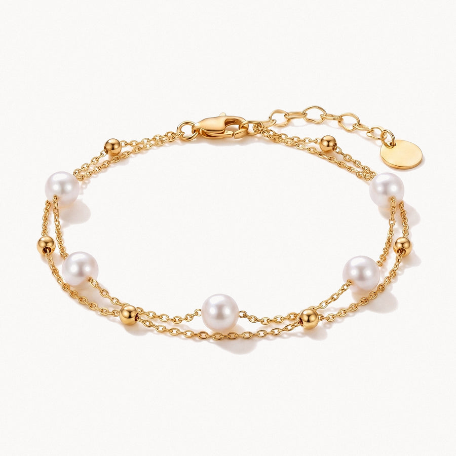 Layered Pearl Bracelet