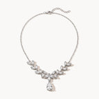 Leaf Drop Necklace-Necklaces-Yiyae-Silver-Yiyae