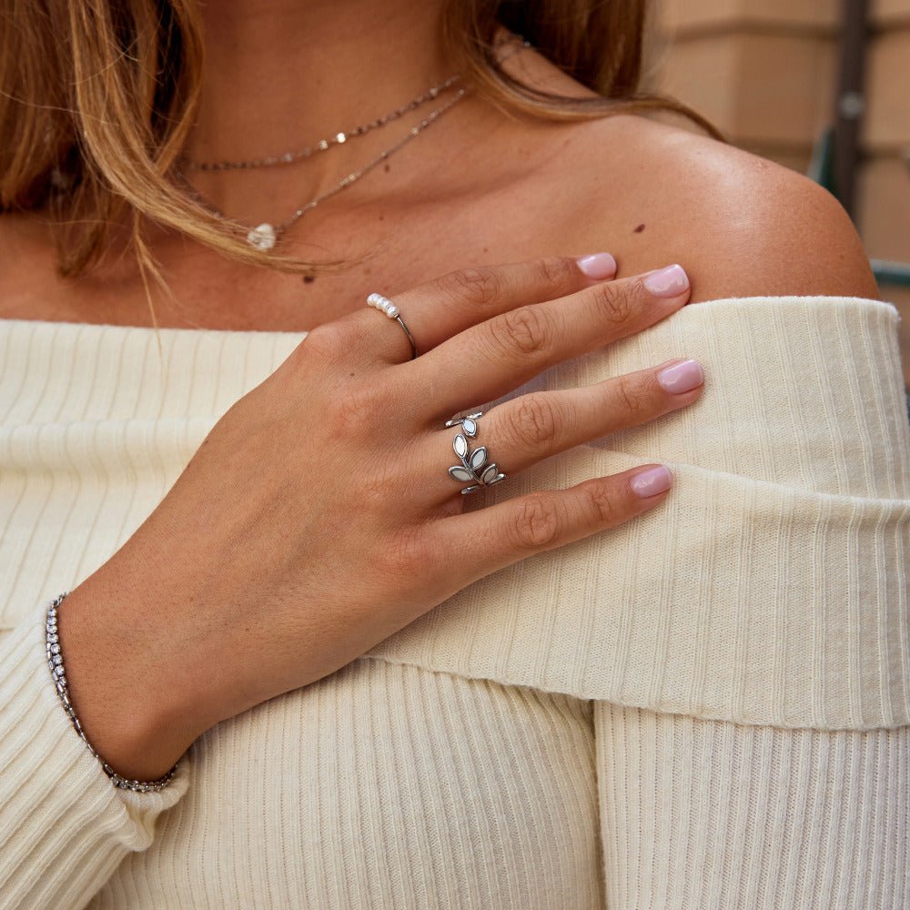 Leaf Open Ring-Rings-Yiyae-Yiyae