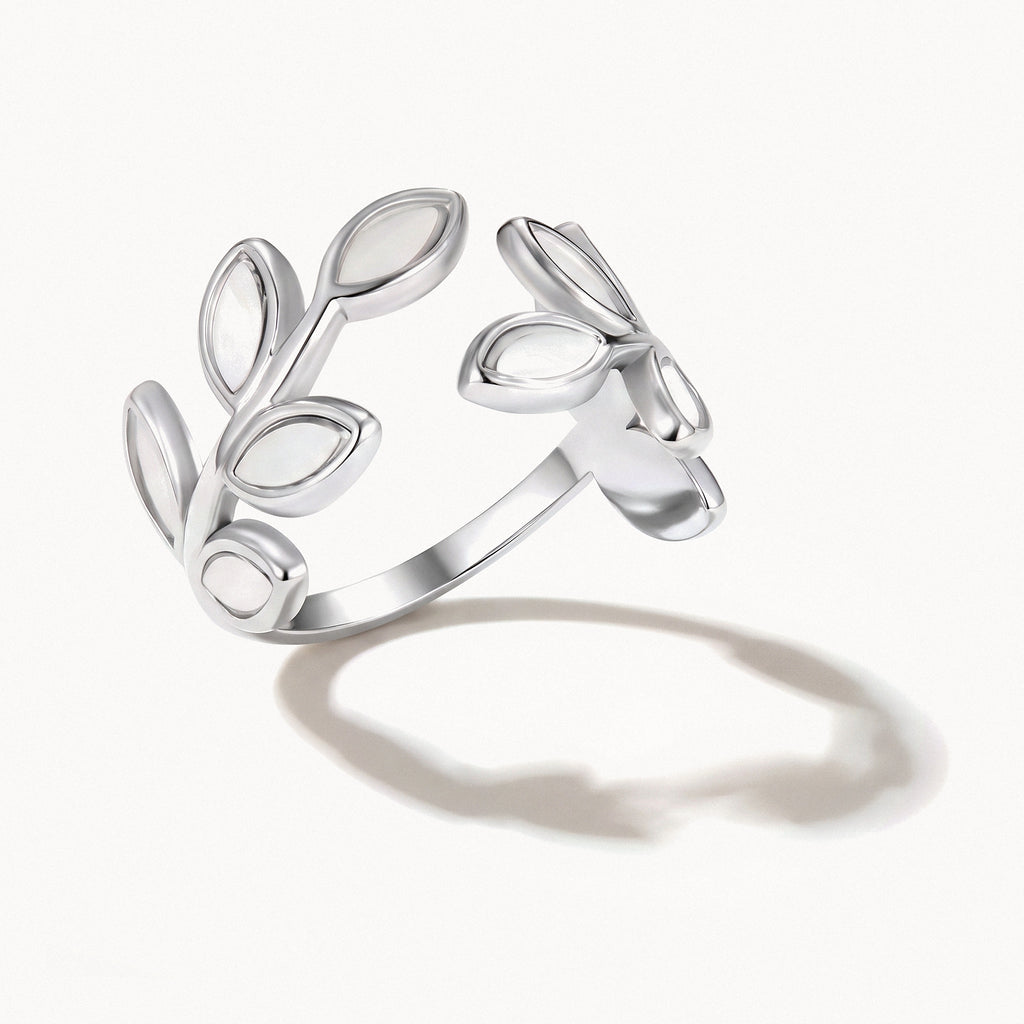 Leaf Open Ring-Rings-Yiyae-Adjustable US 5-7-Yiyae