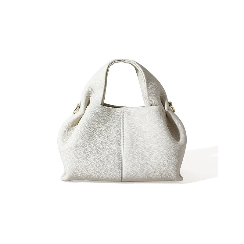 Leather Top Handle Bag-Bags-Yiyae-Yiyae