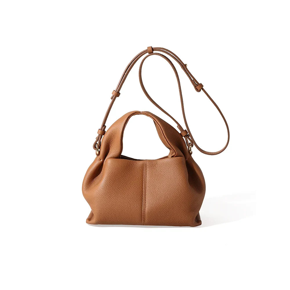 Leather Top Handle Bag-Bags-Yiyae-Yiyae