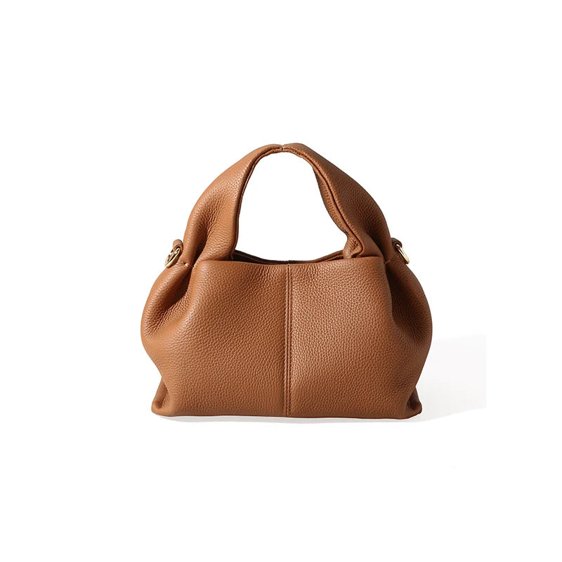 Leather Top Handle Bag-Bags-Yiyae-Yiyae