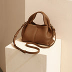 Leather Top Handle Bag-Bags-Yiyae-Yiyae