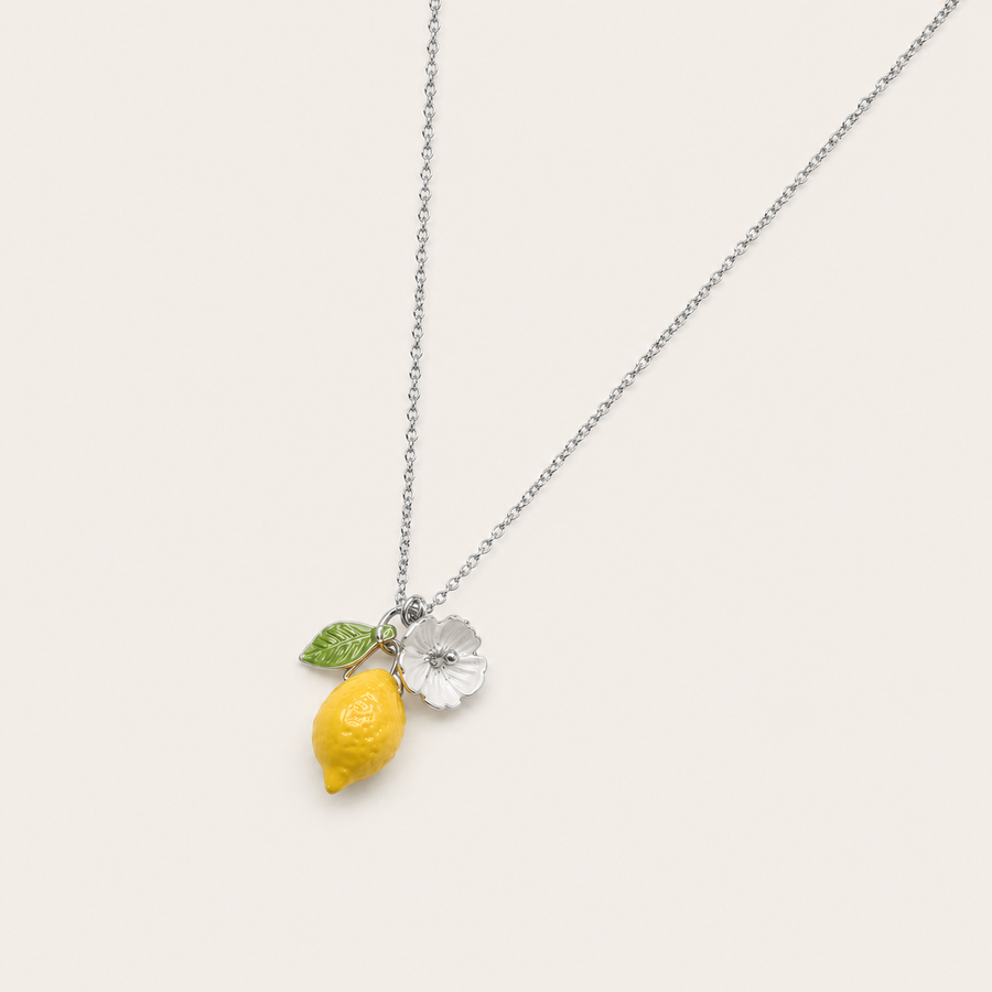 Lemon Blossom Charm Necklace