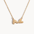 Linked Heart Name Necklace-Necklaces-Yiyae-Gold-Yiyae